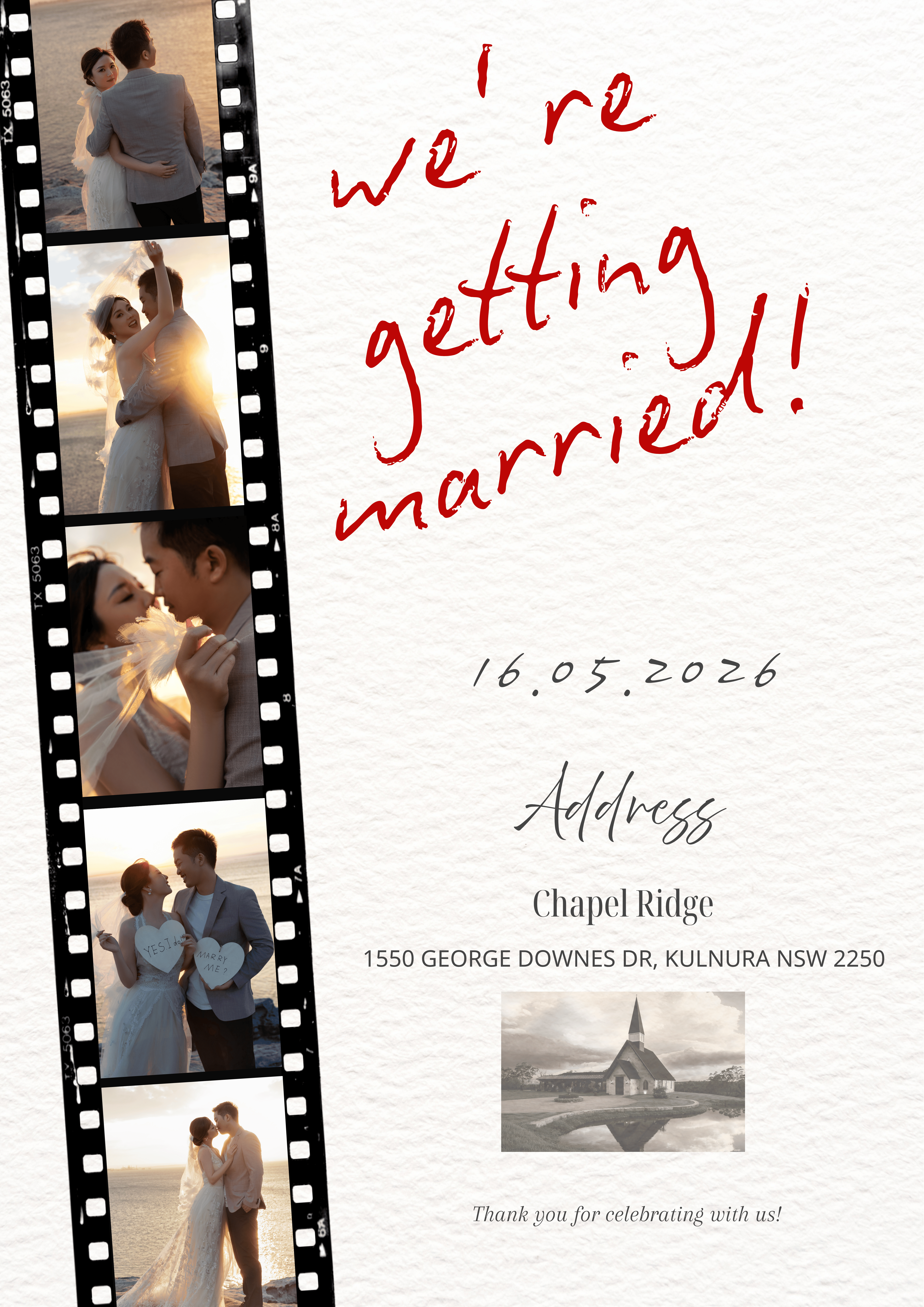 Wedding Timeline and Address Details